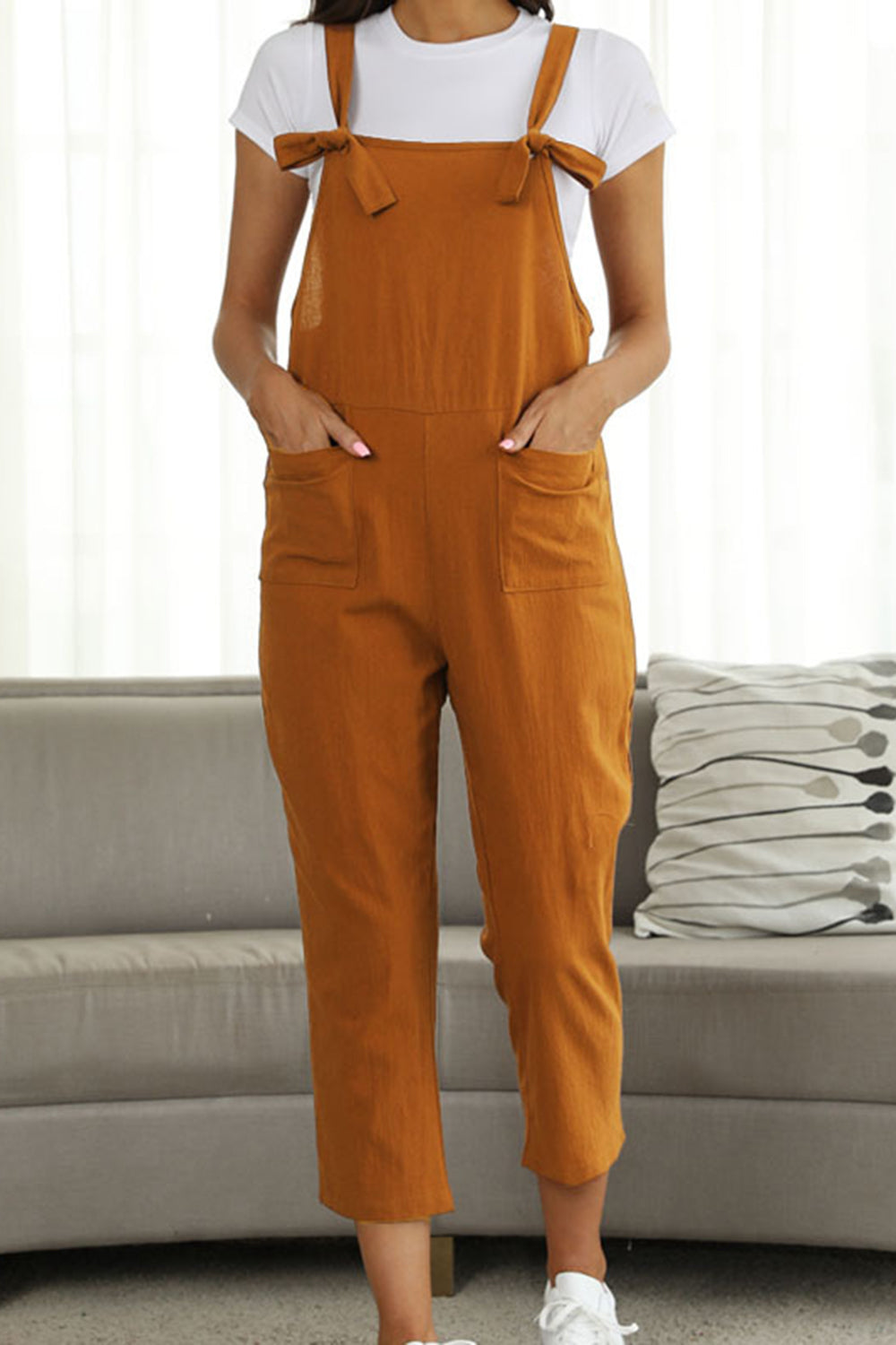 Stilla | Størrelse Square Neck Wide Strap Jumpsuit