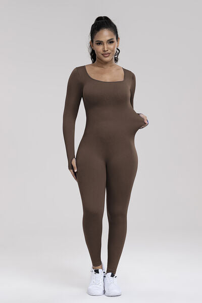 Stilla | Neck Langærmet Aktiv Jumpsuit
