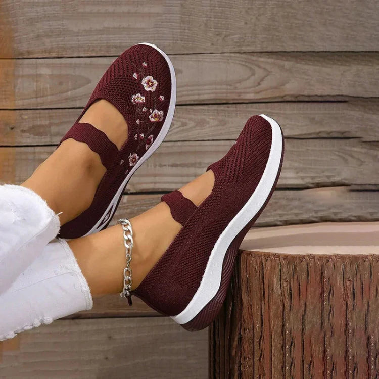 Stilla | Åndbar Slip on Ortopædiske Gang Sneakers