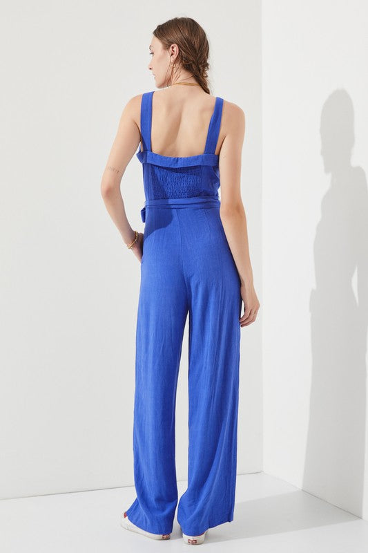 Stilla | Justerbar Strop Knapp Ned Jumpsuit