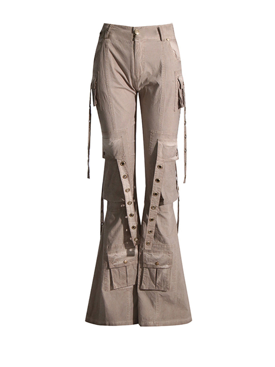 Stilla | Bootcut Cargo Bukser