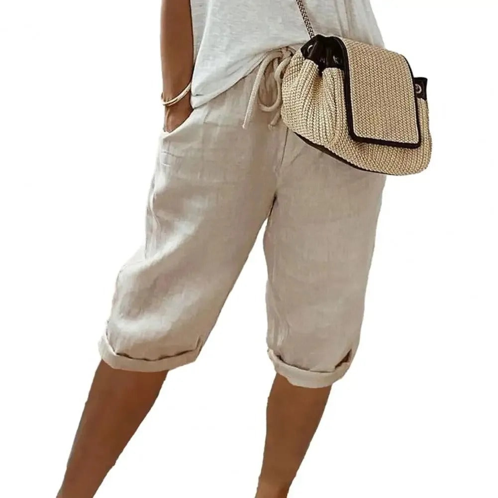 Stilla | Komfortable Sommer Cropped Bukser
