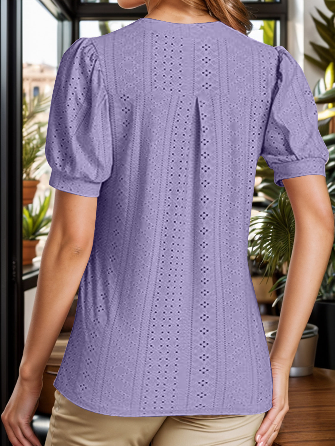 Stilla | Notched Kortærmet Bluse