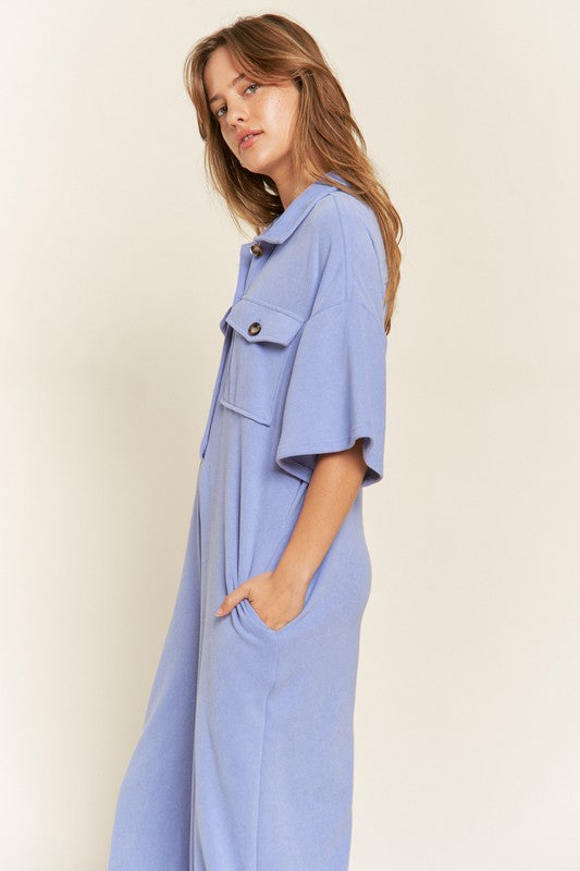 Stilla | Kravebluse Bred Ben Jumpsuit