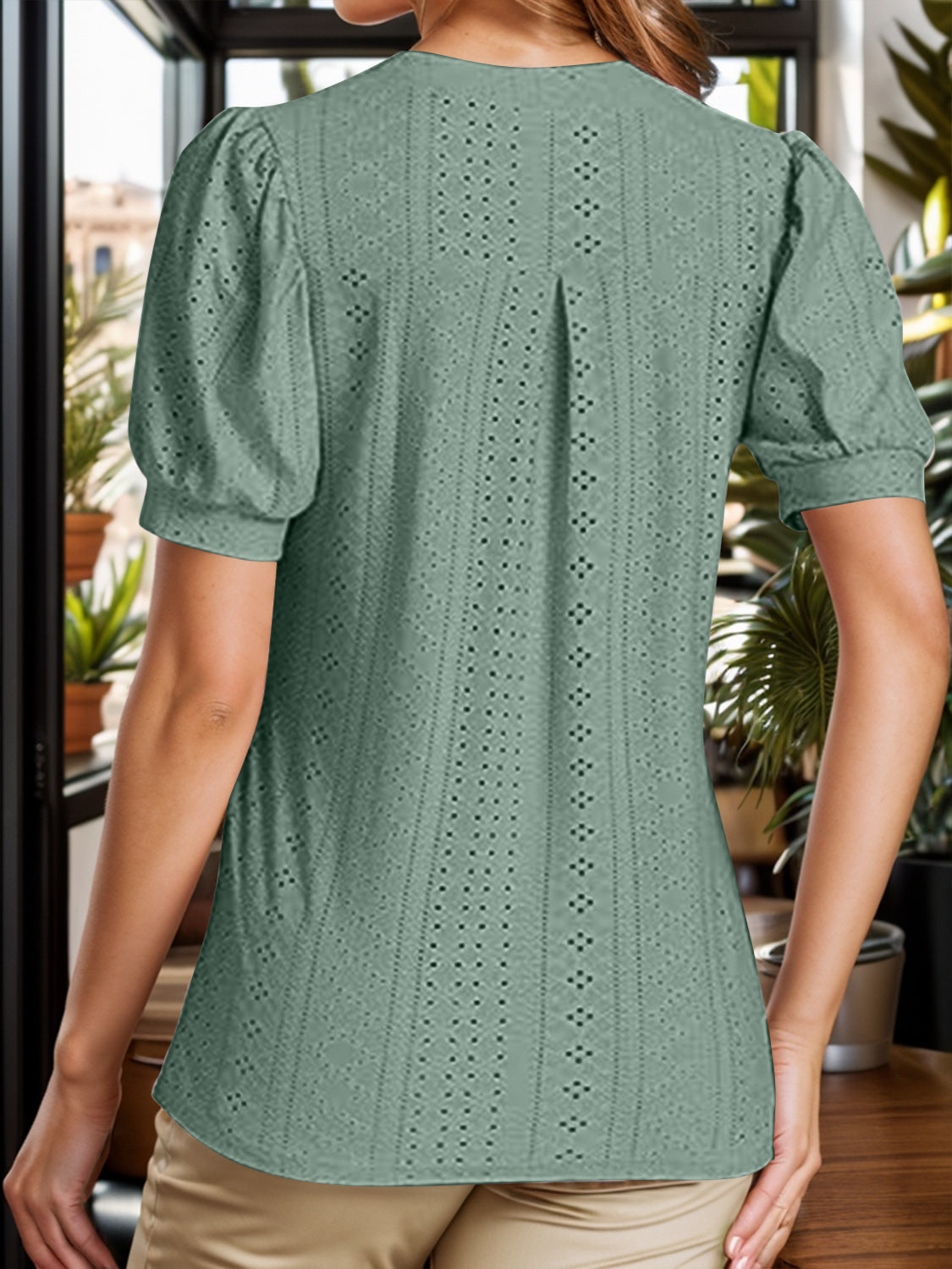 Stilla | Notched Kortærmet Bluse