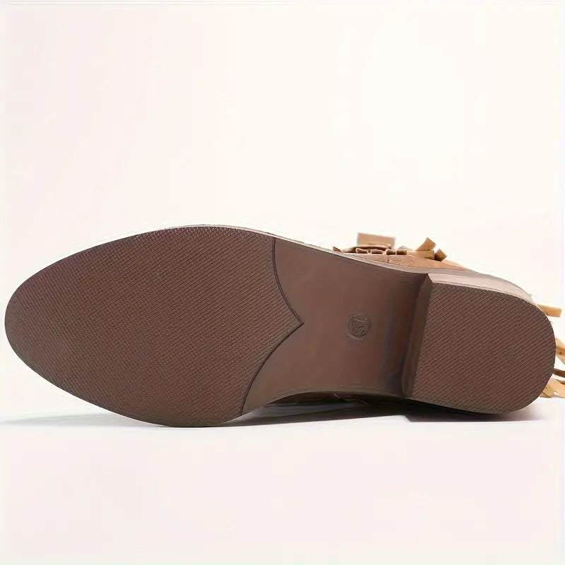 Stilla | Robuste Cowboystøvler Med Høj Hæl