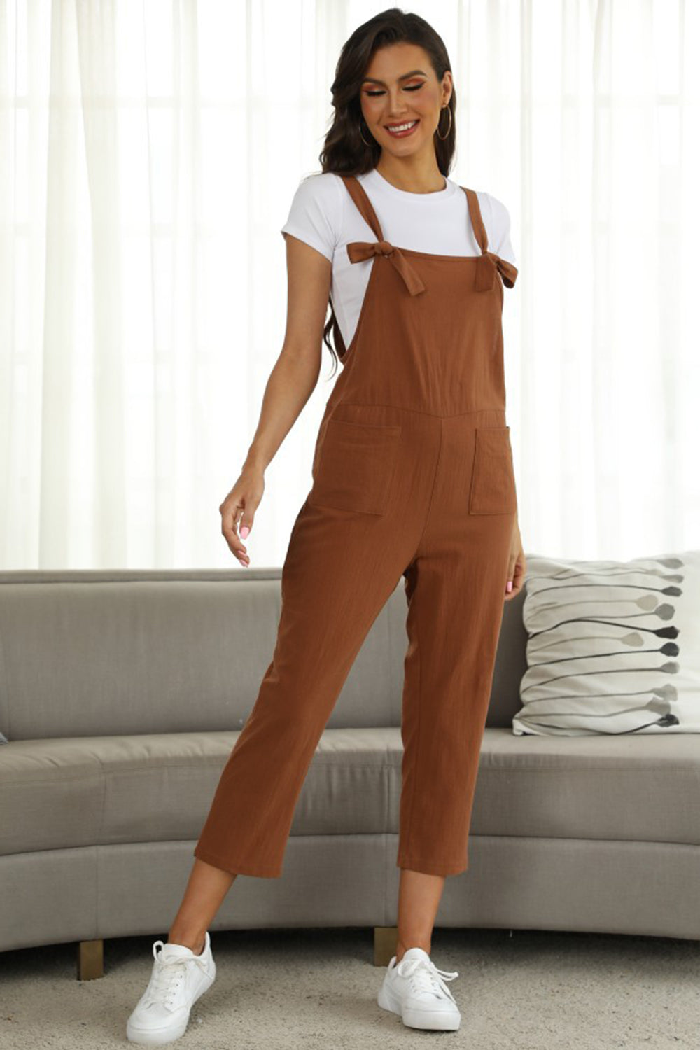 Stilla | Størrelse Square Neck Wide Strap Jumpsuit