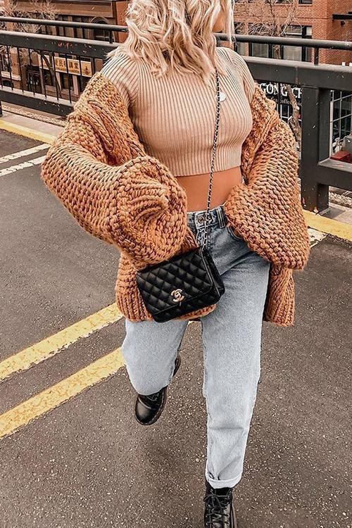 Stilla | Groft strikket Cardigan