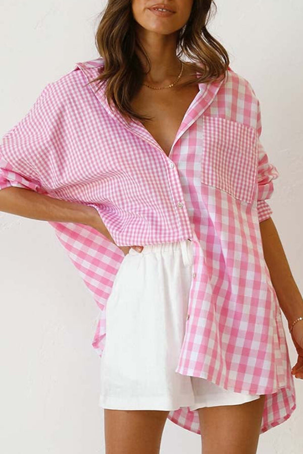 Stilla | One Split Wonder Plaid Knap Skjorte