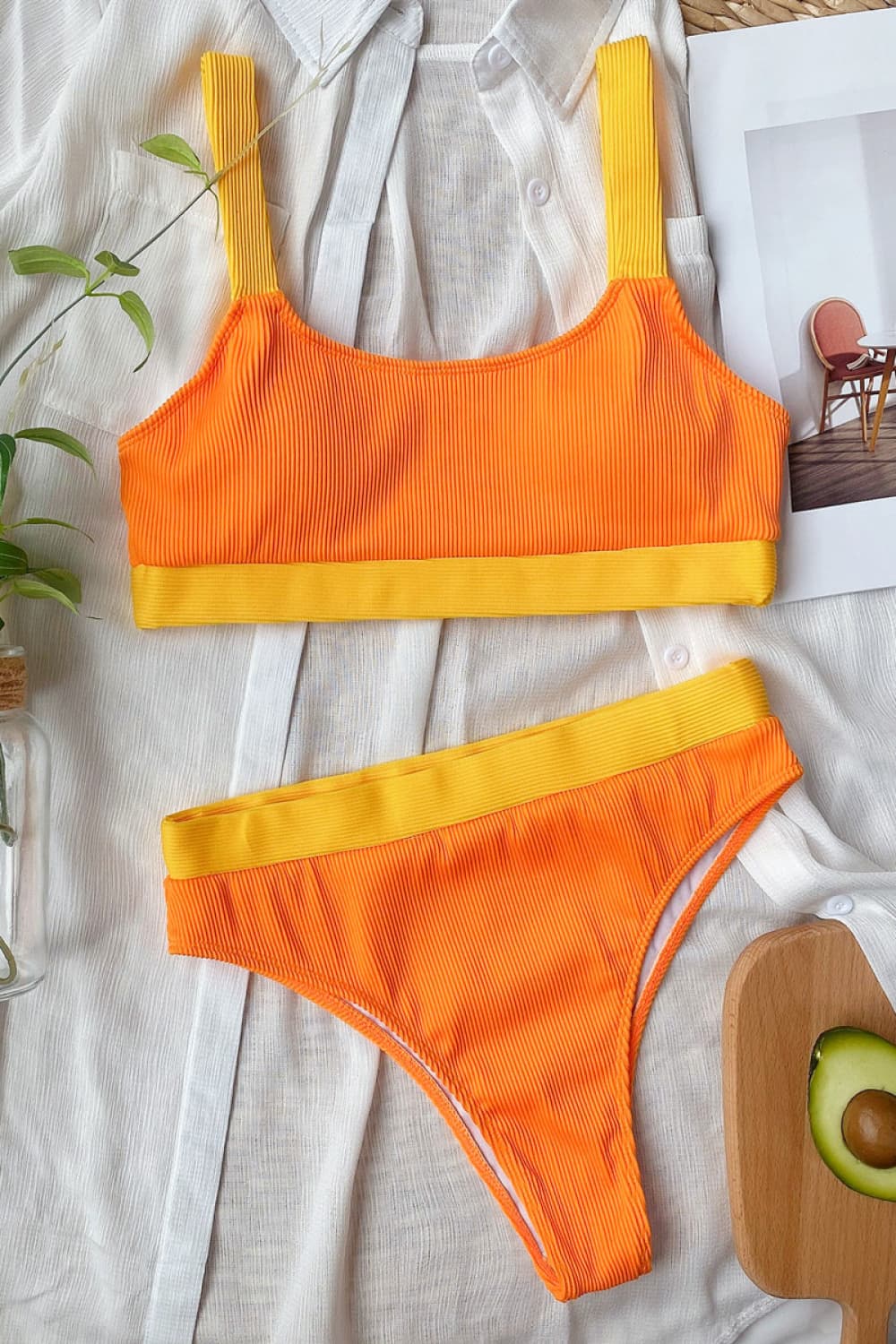 Stilla | Block Scoop Neck Bikini Sæt