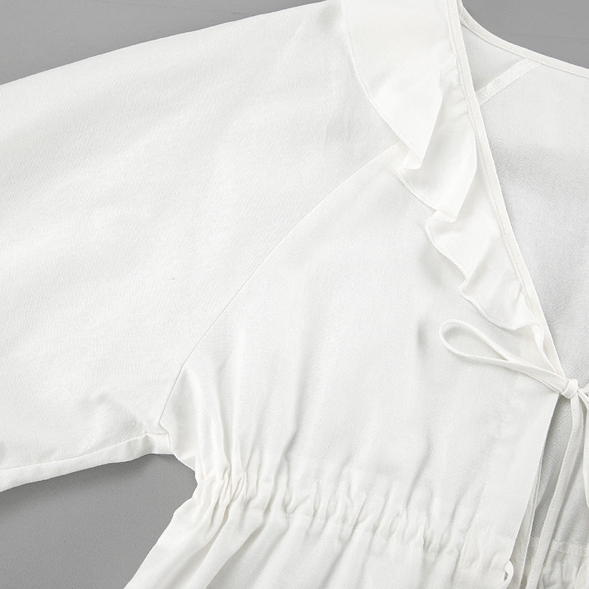 Stilla | Volumen Knytte-front Top & Shorts Sæt