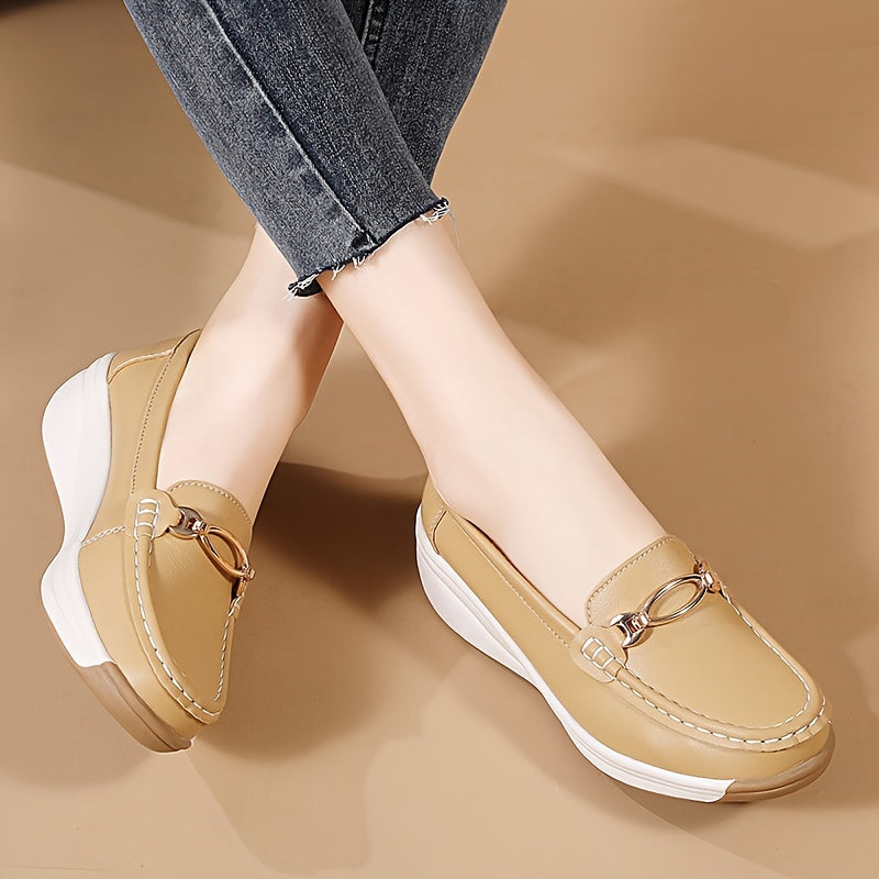 Stilla | Sommer Loafers Til Damer Komfortable Slip on Sko Med Tyk Sål