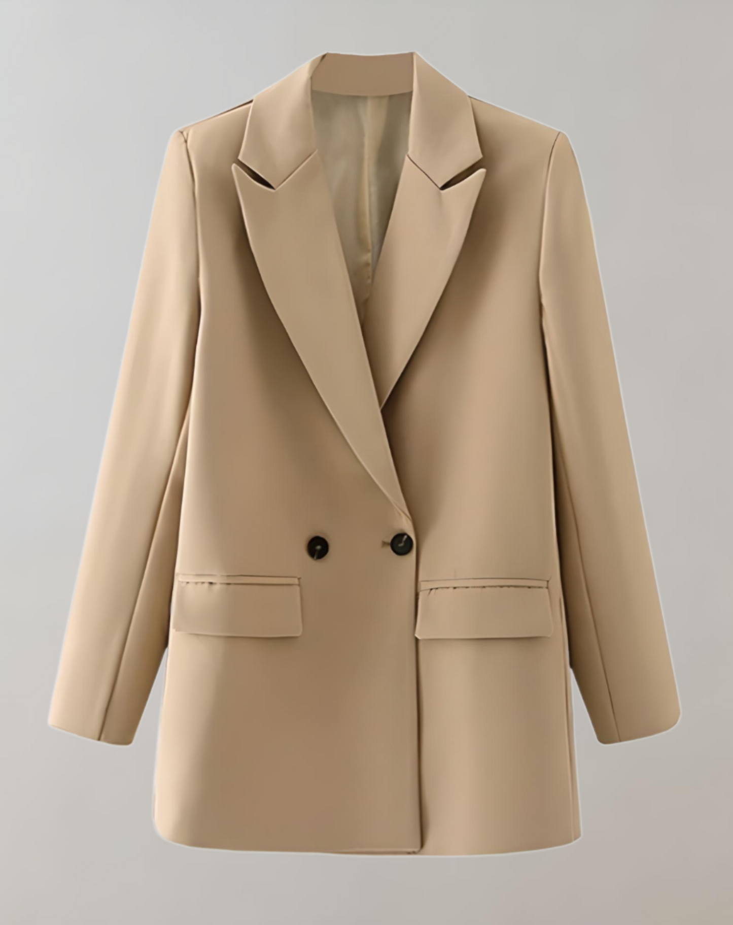 Stilla | Behagelig, Enkel og Oversized To-knaps Blazer Med Praktiske Sidelommer