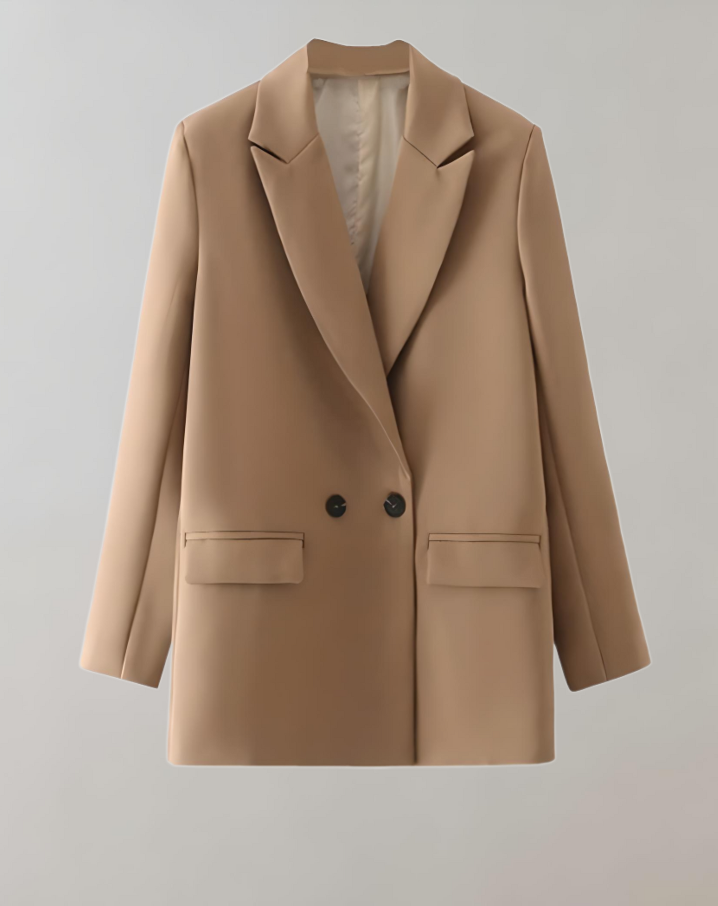 Stilla | Behagelig, Enkel og Oversized To-knaps Blazer Med Praktiske Sidelommer