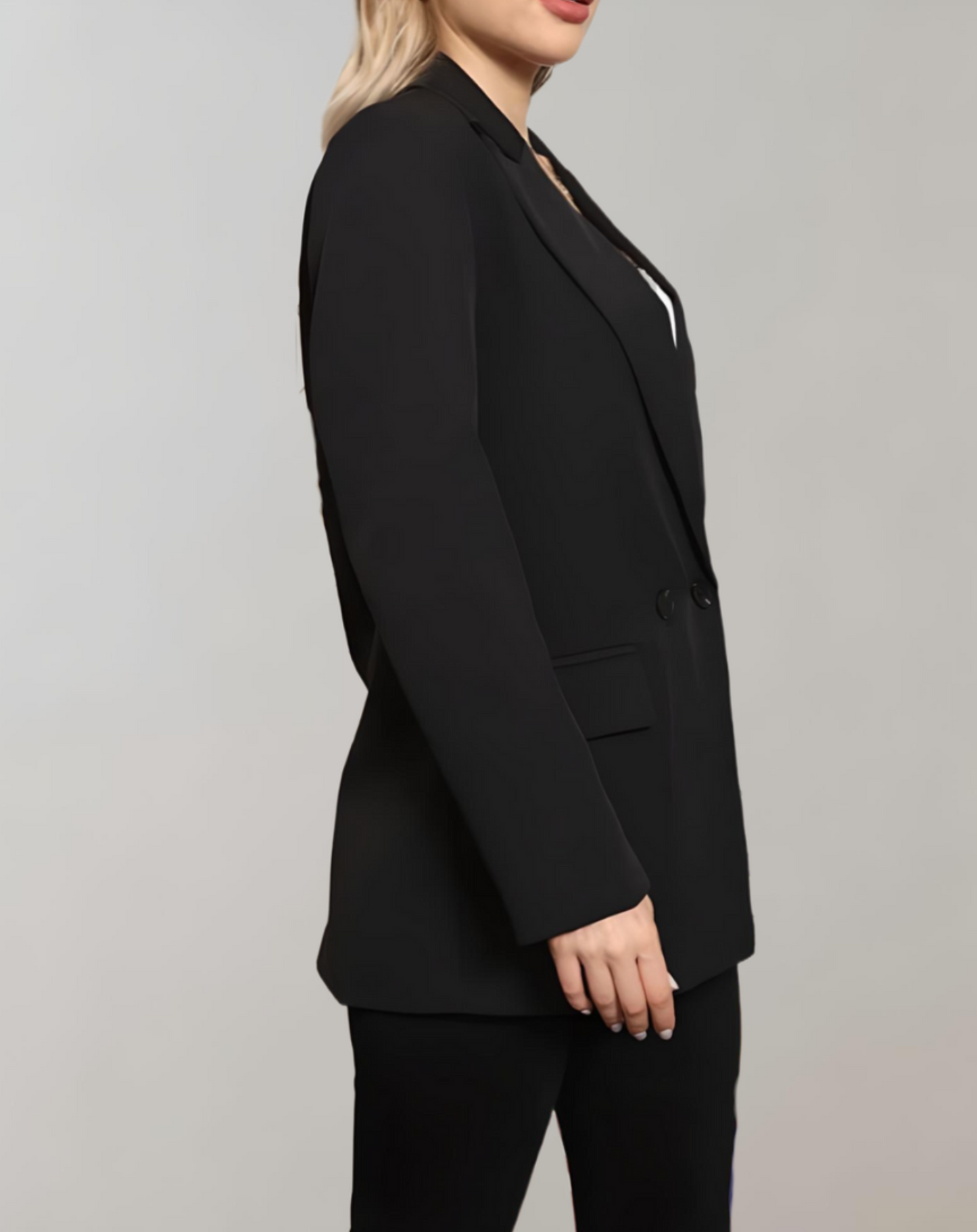 Stilla | Behagelig, Enkel og Oversized To-knaps Blazer Med Praktiske Sidelommer