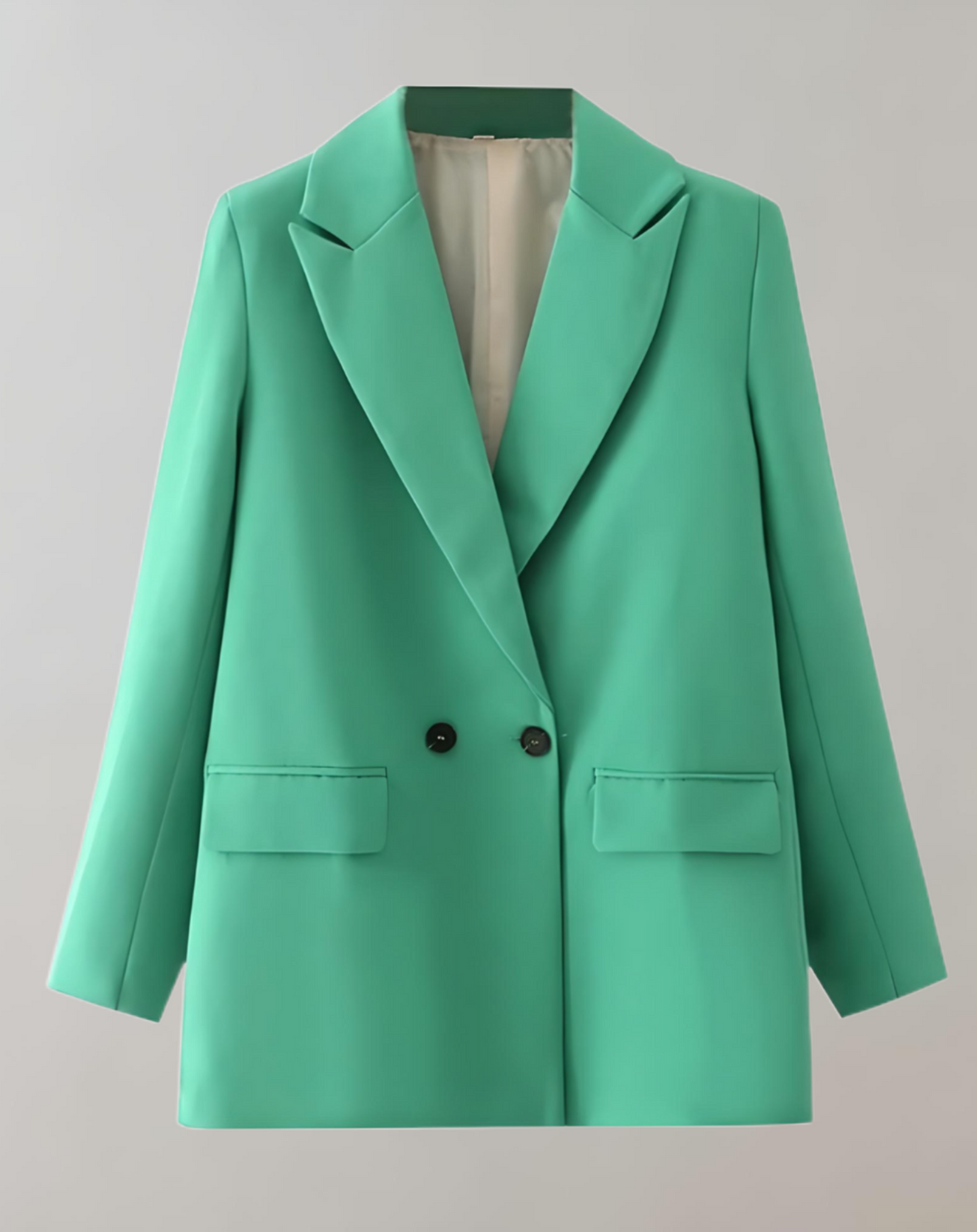Stilla | Behagelig, Enkel og Oversized To-knaps Blazer Med Praktiske Sidelommer