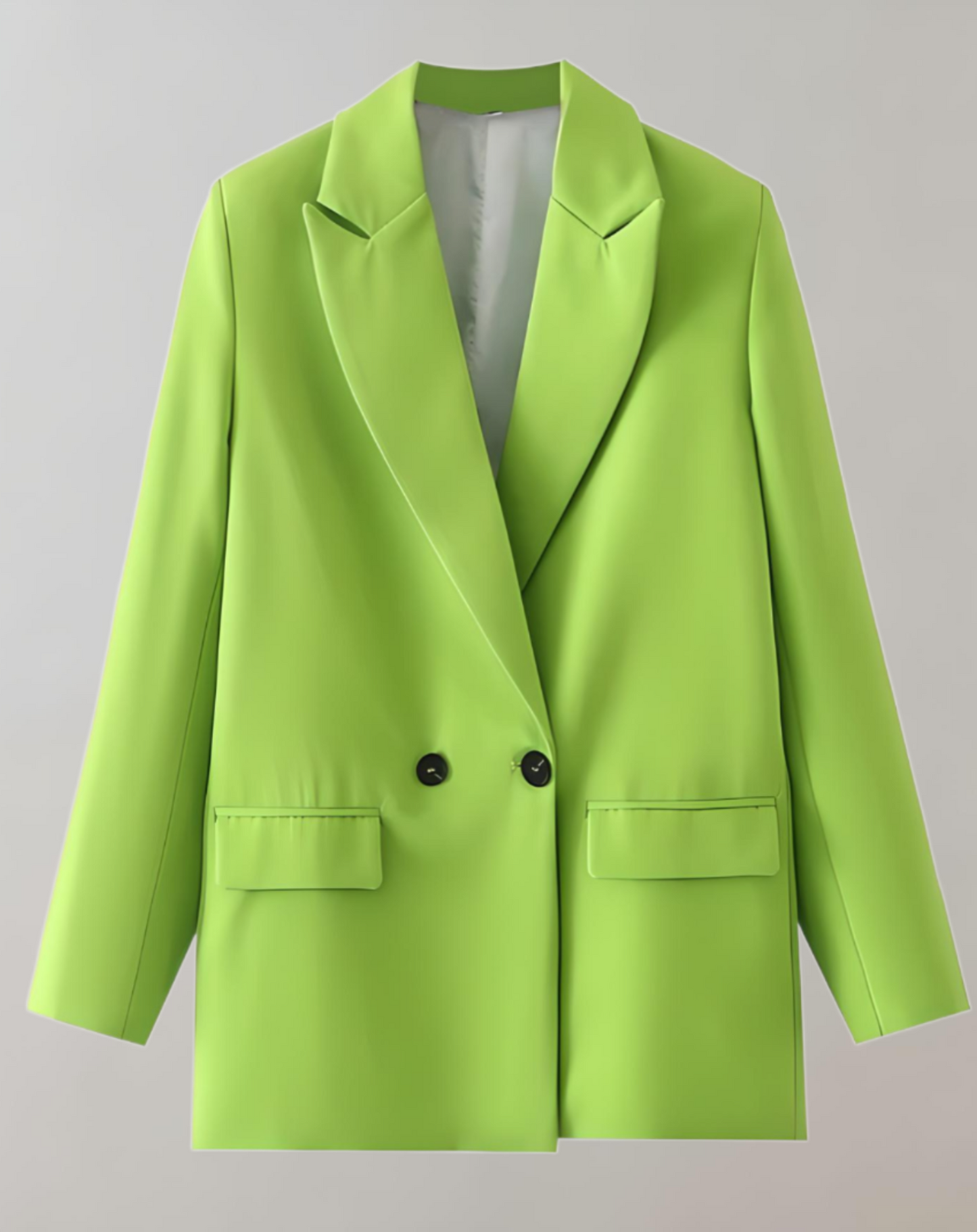 Stilla | Behagelig, Enkel og Oversized To-knaps Blazer Med Praktiske Sidelommer