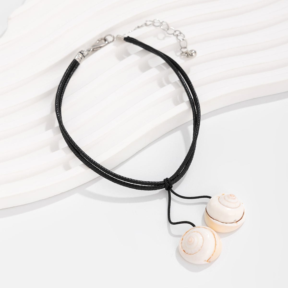 Chic Boho Shell Charm Voks Snor Perle Anklet