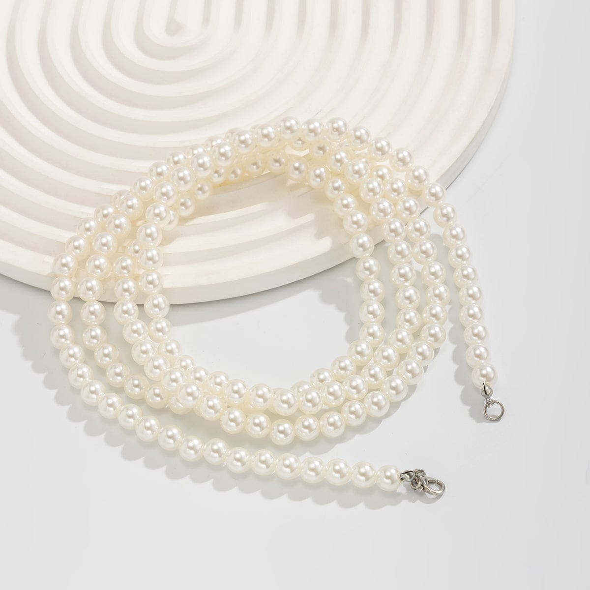Chic Pearl Lang Kæde Ankelrem