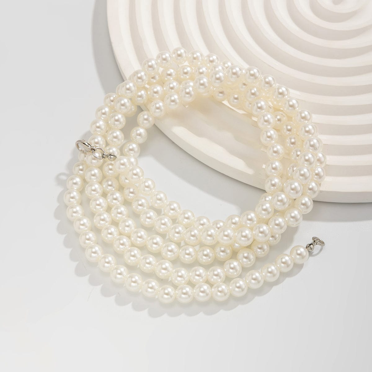 Chic Pearl Lang Kæde Ankelrem