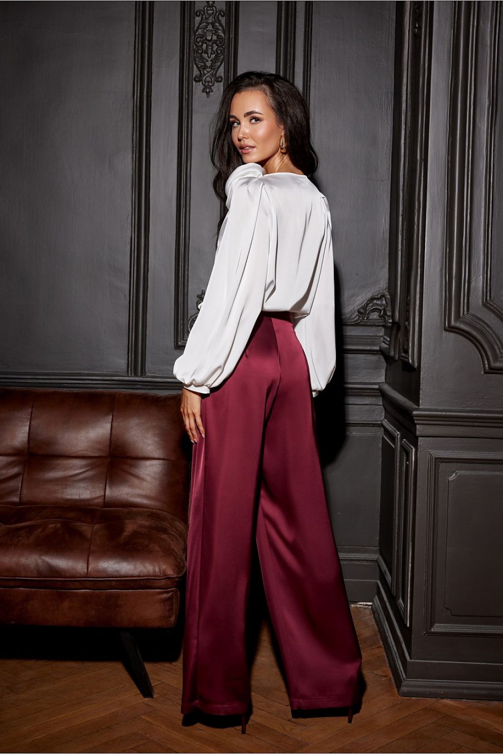 Stilla | Satin Bluse med Elegance