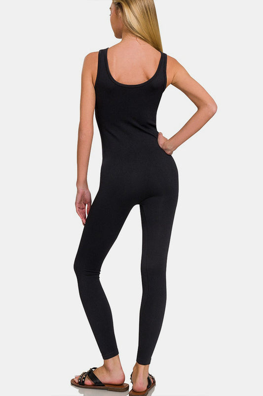 Stilla | Ribbed Bh Polstret Sports Sømløs Jumpsuit