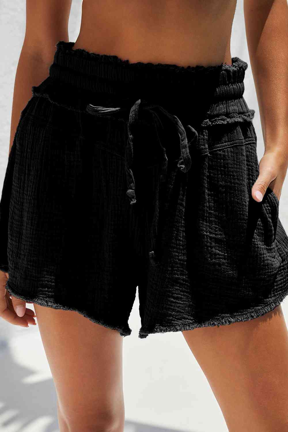 Stilla | Raw Hem Shorts
