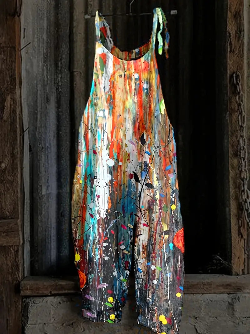 Stilla | Overall med Abstrakt Tryk Jumpsuit