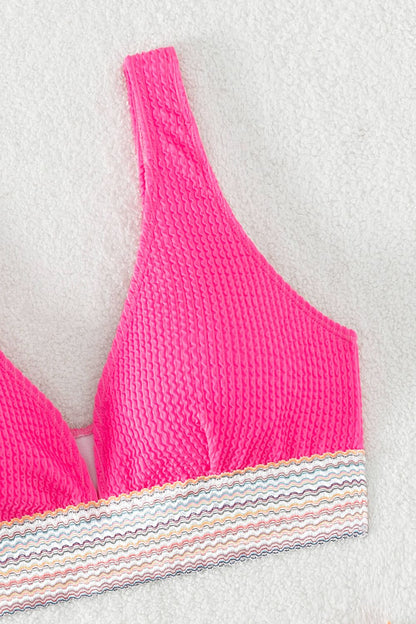 Stilla | Tekstureret Høj Skæring Badetøj Sæt