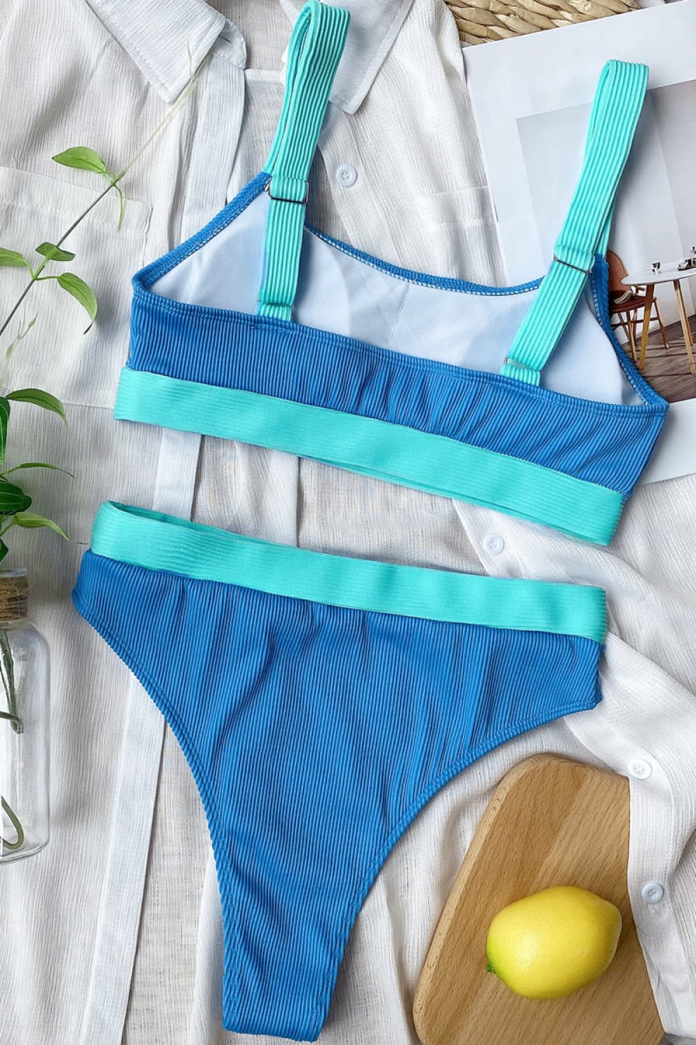 Stilla | Block Scoop Neck Bikini Sæt