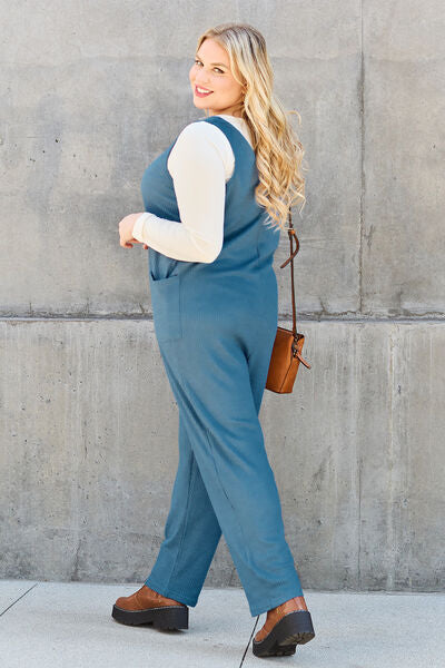 Stilla | Tag Full Size uden ærmer Lige Jumpsuit