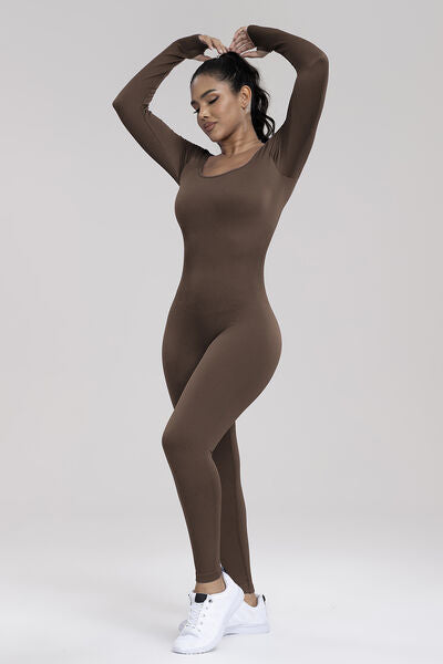 Stilla | Neck Langærmet Aktiv Jumpsuit