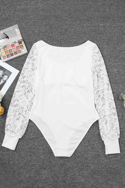 Stilla | Detaljeret Scoop Neck Langærmet Bodysuit