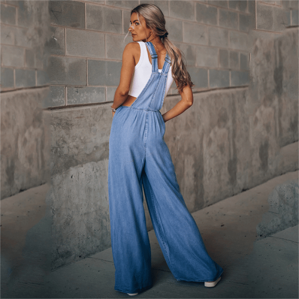 Stilla | Damernes Denim Jumpsuit
