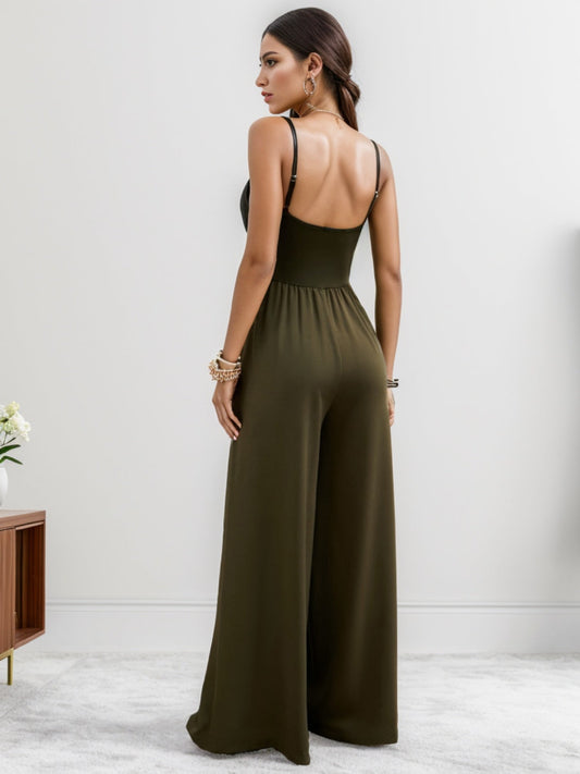 Stilla | Neck Spaghetti Strop Bred Ben Jumpsuit