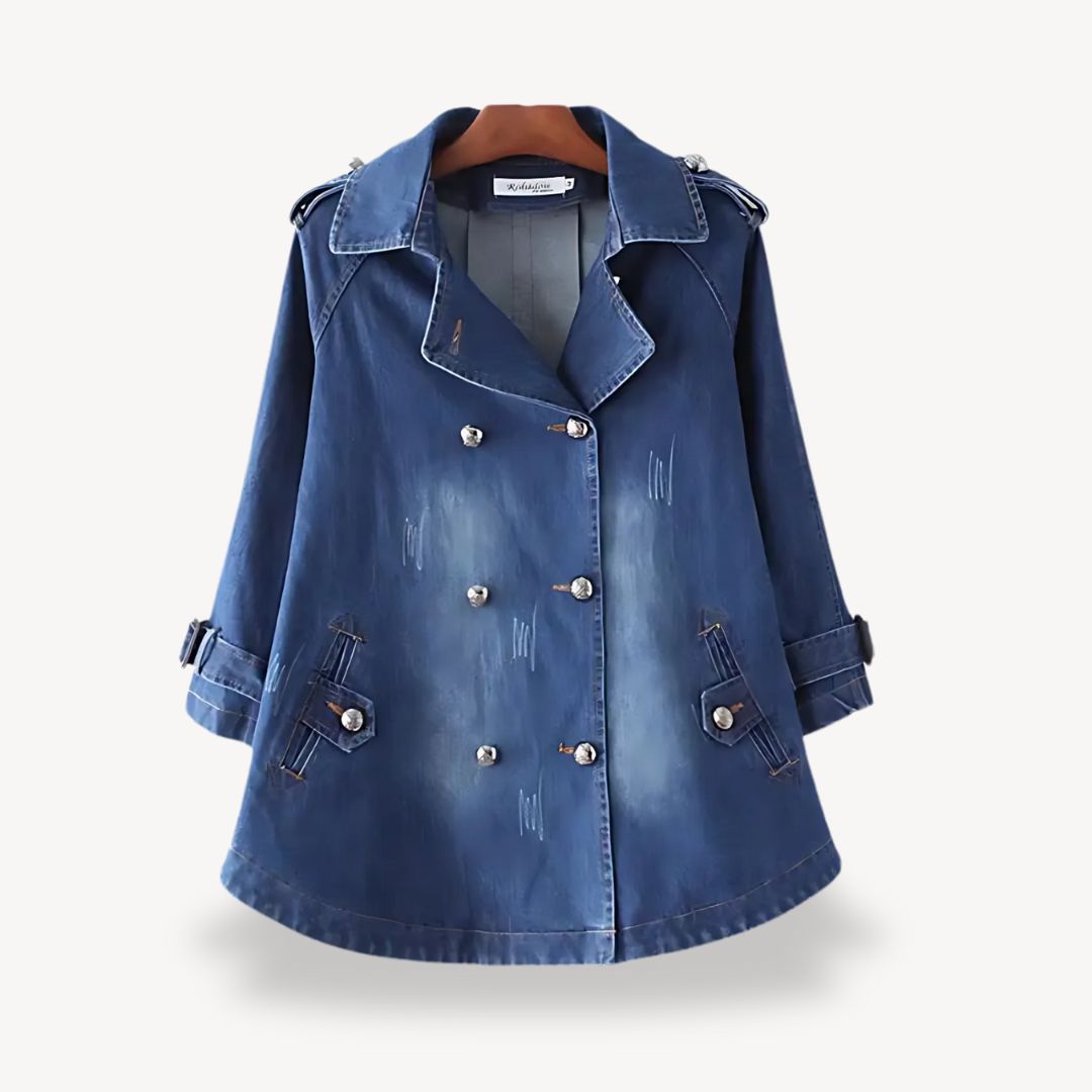 Stilla | Denim Trench Coat Kvinder