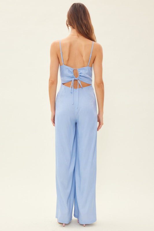 Stilla | Ditto Snørebag Uden Ærmer Bred Ben Jumpsuit