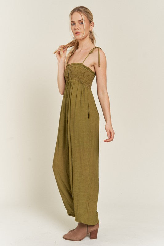Stilla | Tie Strap Jumpsuit