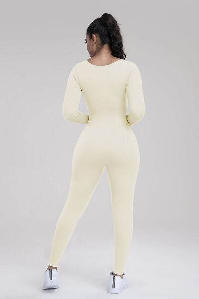 Stilla | Neck Langærmet Aktiv Jumpsuit