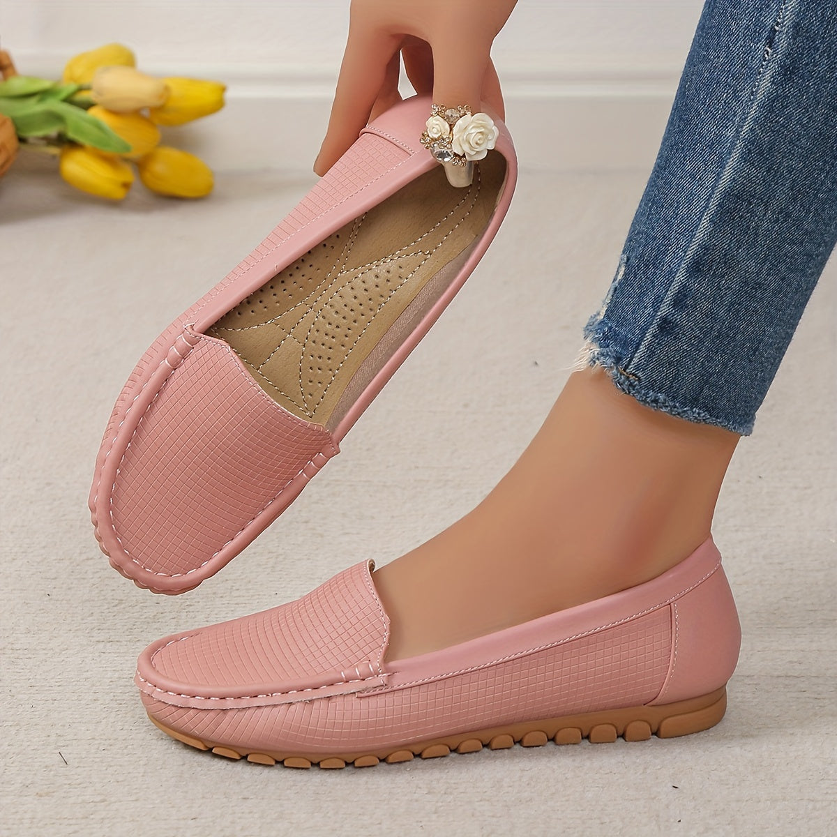 Stilla | Sommer Loafers Til Damer Komfortable Sko Med Flannel Foring