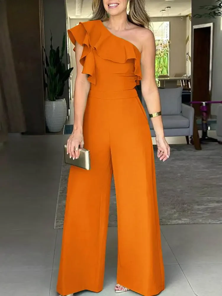 Stilla | Enkel skulder elegant jumpsuit