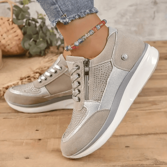 Stilla | Dame Sneakers Med Lynlås