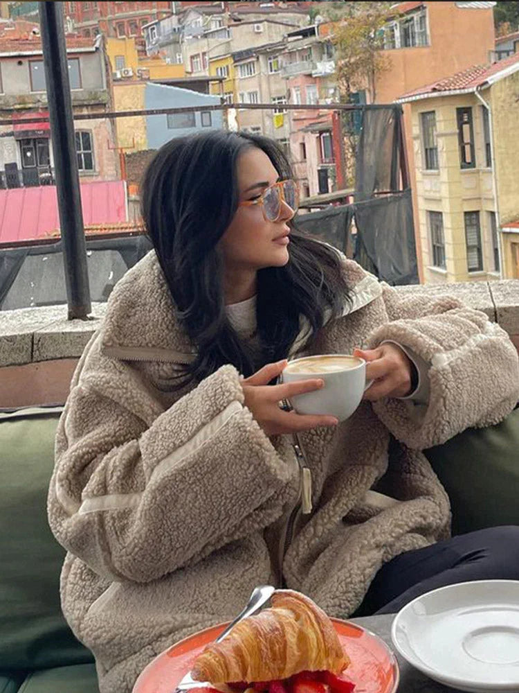 Stilla | Krammende Teddyjakke Af Bomuld