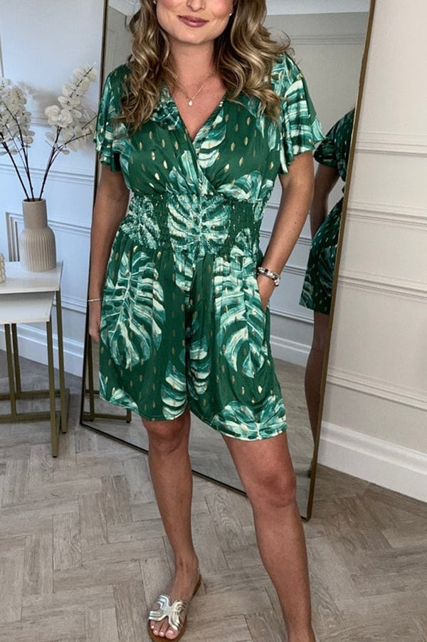 Stilla | Jumpsuit Med Bladprint