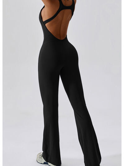 Stilla | Bred Strop Bootcut Aktiv Jumpsuit