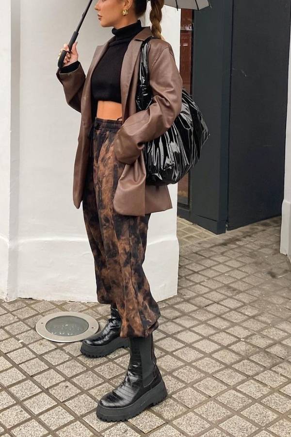 Stilla | Bershka Oversized Blazer I Kunstlæder