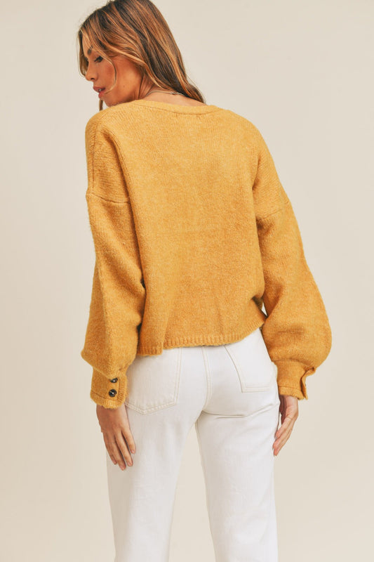 Stilla | Langærmet Button Down Sweater Cardigan