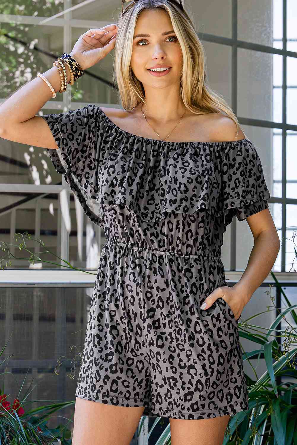 Stilla | Off-shoulder Jumpsuit Med Lommer