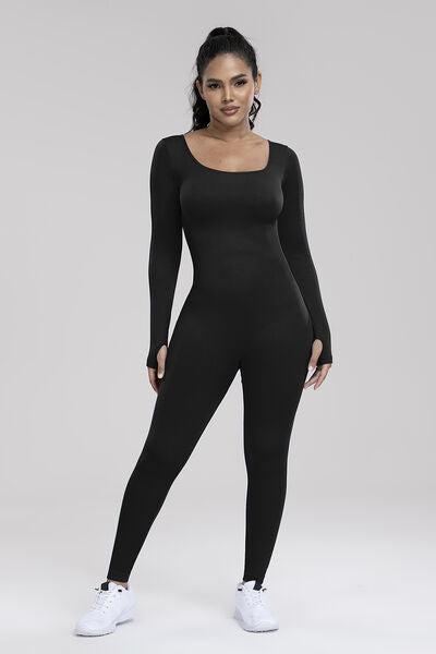 Stilla | Neck Langærmet Aktiv Jumpsuit