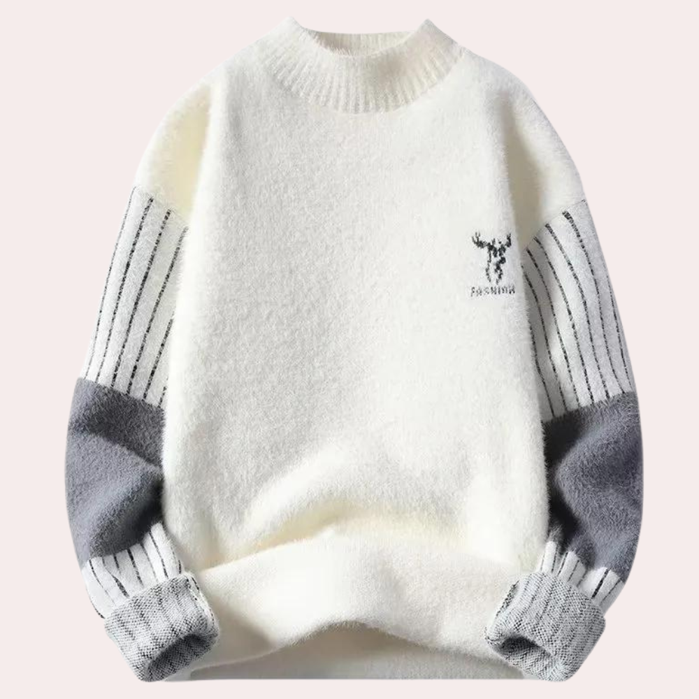 Stilla | Stilfuld Varm Strikket Sweatshirt til Mænd